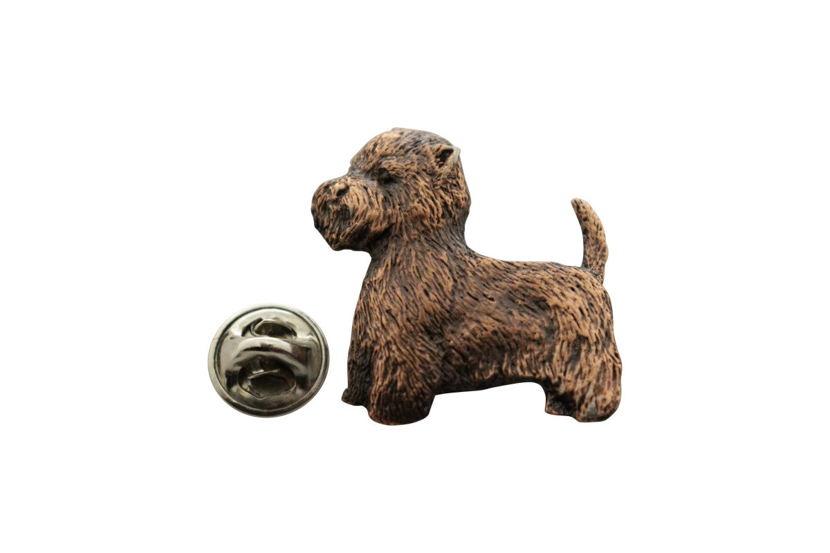 West Highland White Terrier or Westie Pin ~ Antiqued Copper ~ Lapel Pin ~ Sarah's Treats & Treasures